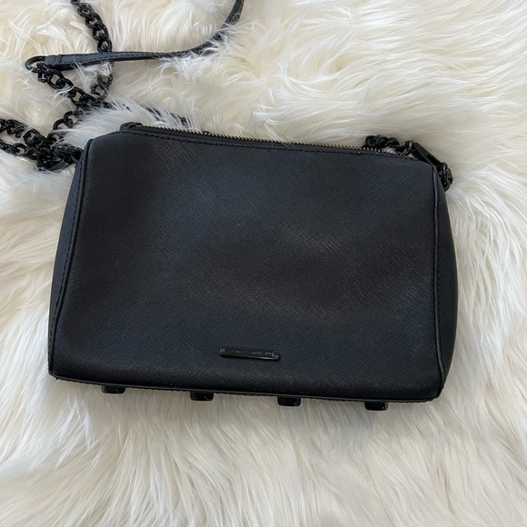 Rebecca Minkoff black/black studded crossbody - Picture 3 of 3